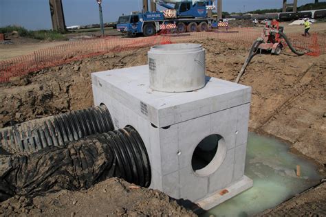 junction box on concrete wall|concrete junction box for drainage.